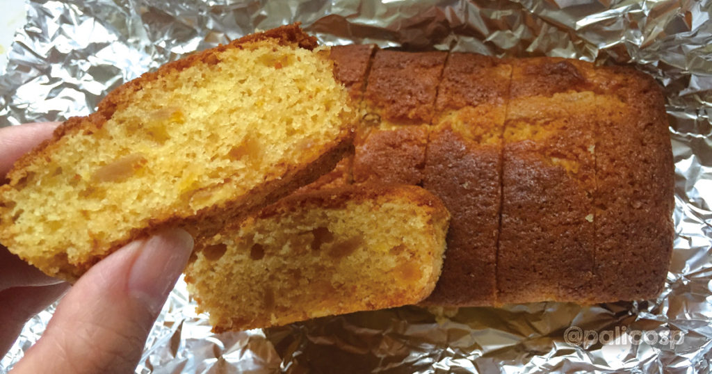だいだいパウンドケーキ断面