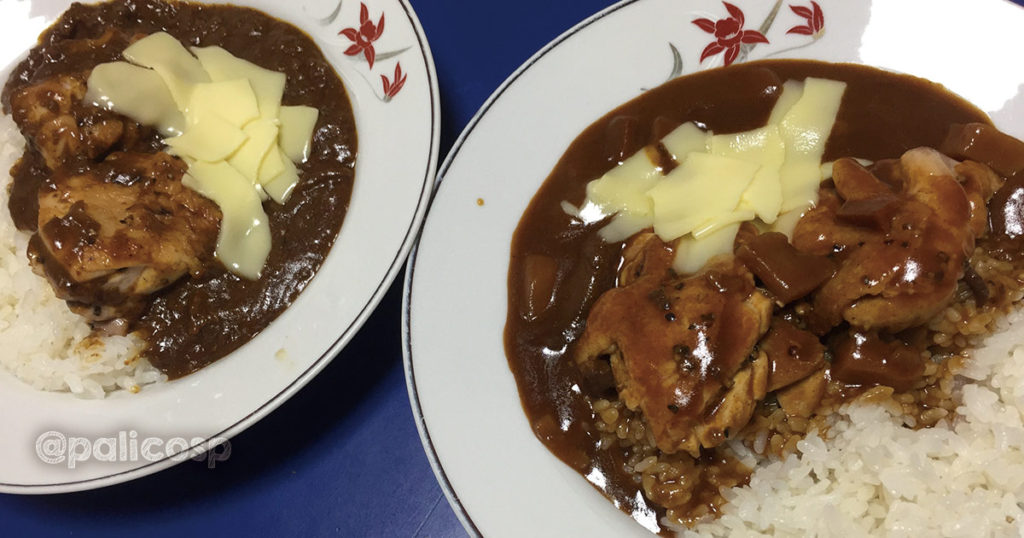 らくちん夕飯・カレーライスの写真