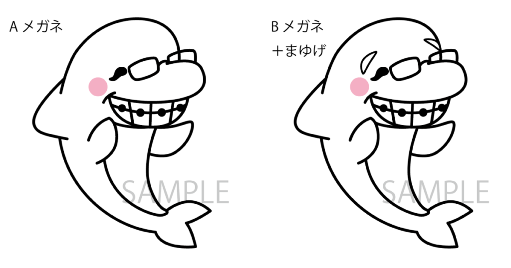 マスコットキャラクター・デザインラフ画2