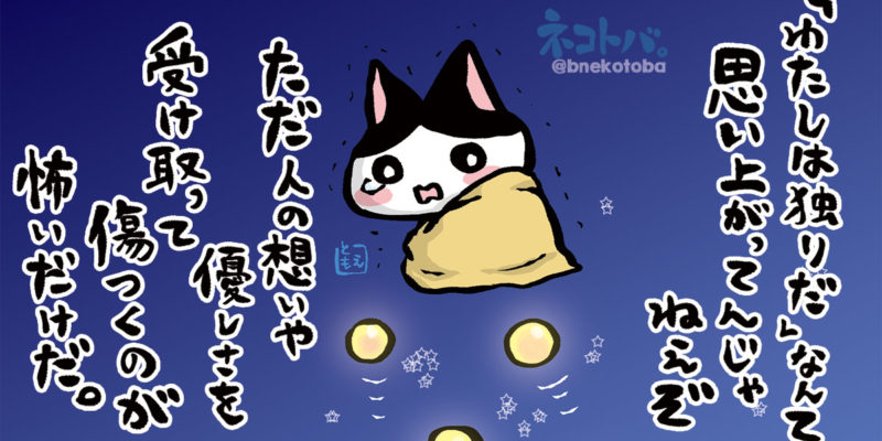 ネコトバ。414|人の想いや優しさを受け取れない