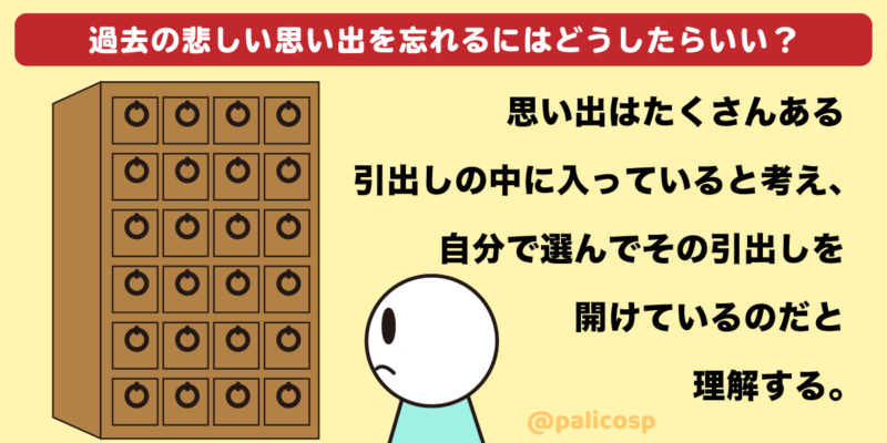 悲しい思い出を忘れる方法