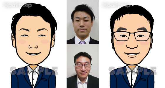 似顔絵・ご本人さまの写真04